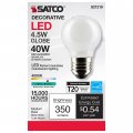 Satco 4 5-watt Led E26 Light Bulb 4000k 15000 Hour Rating Dimmable White