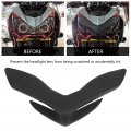 Windshield Fairing Cover Qiilu Side Wings Air Deflectorsa Motorcycle Headlight Front Beak Nose Cone Extension Trim Replacement