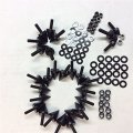Httmt Mt215-009- Motorcycle Spike Black Fairing Bolts Kit Compatible With 1993-1999 Cbr 900rr 2000-2001 929rr 2002-2003 954rr