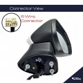 Spieg To1321367 Passenger Side Mirror Replacement For Toyota Camry 2018-2024 Power Heated Turn Signal Light Plain White Ptm
