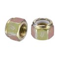 50pcs 1 2 -13 Nylon Insert Hex Lock Nuts Carbon Steel Self-locking Stop Nut For Industrial Construction Fasteners Color Zinc 