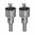Uxcell 25 5mm Carbide Hole Cutter Tct Saws For Stainless Steel Sheet Metal High Density Tooth 2pcs