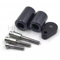 Hongk- No Cut Frame Slider Protector Compatible With 2007 2008 Kawasaki Ninja Zx-6r Zx6r Carbon B01bw4q286