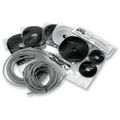 Baron Custom Accessories Cable Hose And Wire Chrome Dress-up Kit Black Ba-8200b 