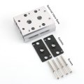 Baomain 2 Space 1 4 Pt Thread Mainfold Base Socket Work For 4v210 Pneumatic Solenoid Valve
