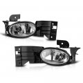 Chrome Housing Oe-style Front Fog Light Driving Lamp Assembly W Bezel For 2008-2010 Honda Accord Coupe Power Switch Universal 