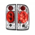 2001-2004 Toyota Tacoma Chrome Bezel Euro Style Altezza Tail Light Housing Lamp Assembly Replacement Driver And Passenger Side 