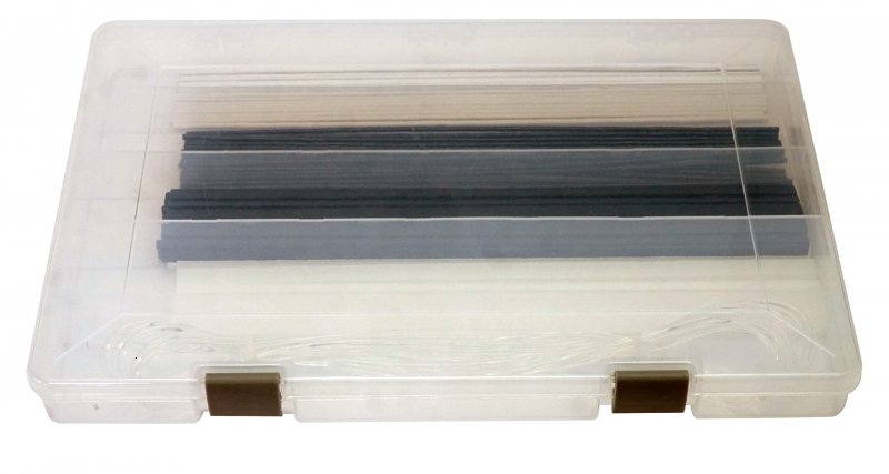 Plastic Welding Rod Assortment With Organizer Case Polyurethane Nylon And Fiberflex Rods In Natural Black 1 8 To 3 Diameters