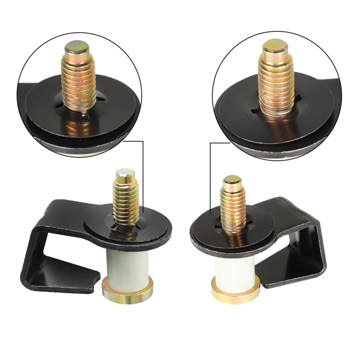 Pack Of 2 Door Striker Bolts 38448 E9az5422008-a Replacement For 1980-1997 F-350