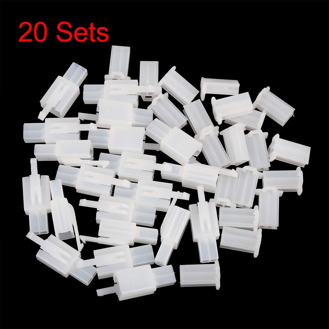 20 Sets 2 Pin Car Automotive Electrical Wire Connector Male Female Housing