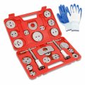 A Dna Motoring Tools-00243 24-pcs Disc Brake Caliper Piston Compressor Wind Back Repair Tool Kit For Cars With Carrying Case 