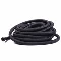 6an Nylon And Stainless Steel Braided Fuel Hose Kit 10ft Oil Gas Line With 6pcs Swivel Fittings Black