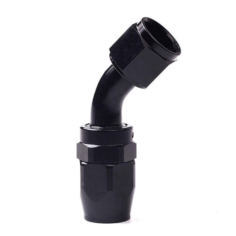 6an Nylon And Stainless Steel Braided Fuel Hose Kit 10ft Oil Gas Line With 6pcs Swivel Fittings Black
