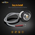 Partsam 10pcs 3 4 White Led Side Marker Bullet Button Light Clear Lens Sealed Waterproof Inch Round Clearance Lights