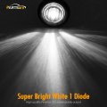 Partsam 10pcs 3 4 White Led Side Marker Bullet Button Light Clear Lens Sealed Waterproof Inch Round Clearance Lights