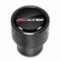 Ipick Image For Chevrolet Corvette C7 Z06 Logo In Black On Aluminum Tire Valve Stem Caps