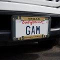 Vegas Golden Knights Grill Stripe License Plate Tag Frame