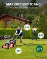 Dewenwils Outdoor Extension Cord 1 To 3 Splitter For Christmas Prong Outlets Plugs Max 28ft End 40 Ft Total 16 3c Sjtw