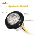Partsam 2pcs 3 4 Round Led Marker Light Amber To Purple Auxiliary Dual Revolution Side Clearance Turn Signal Indicators Grommet