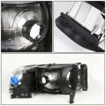 Compatible With Dodge Ram 2nd Gen Br Be Pair Of Smoked Lens Housing Clear Corner Headlights Fog Lights