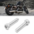 Uxcell 20pcs Silver Tone M6 X 30mm Motorcycle Car Hexagon Socket Fastener Bolts Screws