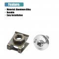 10pcs M6 U-type Rivets Motorcycle Fasteners Clips Silver Tone Bolts Screws Aluminum Alloy Universal Replacement