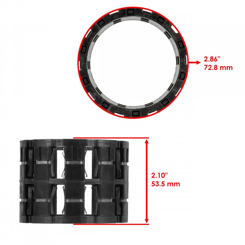 Front Differential Sprague Roller Kit For Polaris Includes 1 Roll Cage And 20 Rollers