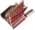 Kodiak Cutting Tools Kct120382 Jobber Length Drill Set Heavy Duty Split Point Style Cobalt Straw Finish 135 Degree 1 16-3 8 X 