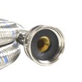 Premium Stainless Steel Washing Machine Hoses 4 Ft Burst Proof Red And Blue Striped 3 In Fgh Fittings 6 Pack 