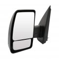 Ocpty Black Left Side Mirror Fit For 2012-2018 Nissan Nv2500 Textured Glass Manual Folding