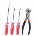 Swpeet 4pcs Nail Pullers Remover Tool 7 Inch End Cutting Pliers Nipper With 6 Tack Lifter 3 Mm Straight Tip U And V Staple 
