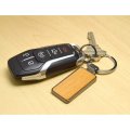 Dodge Laser Engraved Maple Wood Gunmetal Frame Case Key Chain 