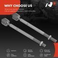A-premium 2 X Front Inner Tie Rod Ends Compatible With Land Rover Range Evoque 2012-2017 Discovery Sport 2015-2017 Tesla Model
