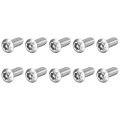 10pcs Torx Security Machine Screws 5 16-18 X 3 4 304 Stainless Steel Tamper Resistant Button Head Bolt Full Thread For 