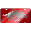 Craftique Arkansas Razorbacks Red Laser Cut License Plate 