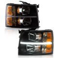 Headlight Lights For 2007-2013 Chevy Silverado Not Fit 2007 Old Body Classic Models 