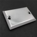 Xkh- Motorcycle Chrome Brake Fluid Reservoir Cap Cover Ninja Engraved Compatible With Kawasaki Ninja 250 500 650r Zx600d Zx600e