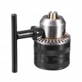 Drill Chucks 3 8-24unf Threaded 1 5-10mm Capacity Hex Shank With Chuck Key For Electric Impact Corded Cordless Black