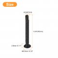 Uxcell 10 X 1-3 4 Sheet Metal Screws 100pcs Black Oxide 410 Stainless Steel Flat Head Phillips Drive Self Drilling