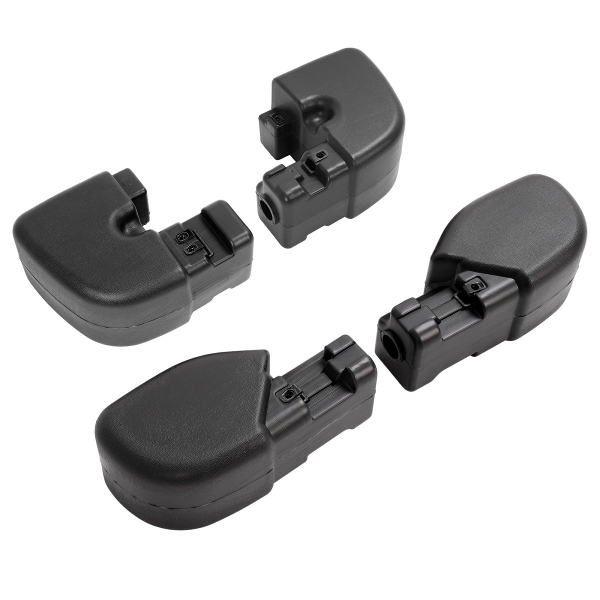 Front And Rear Bumper End Caps For 1997 To 2006 Jeep Wrangler 4 Piece Corner Protection Replacement Bl3796 Ch1005128 Ch1004128