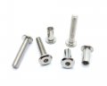 Screw Post Fit For 3 8 Inch 10mm Hole Dia Male M8x40mm Female 18mm Hex Drive Binding Bolts Leather Wood Furniture Carbon Steel