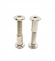 Screw Post Fit For 3 8 Inch 10mm Hole Dia Male M8x40mm Female 18mm Hex Drive Binding Bolts Leather Wood Furniture Carbon Steel 