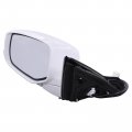 Applianpar Left Driver Side Power Heated Mirror For Honda Accord 2013-2017 6 Pins White