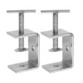 Stainless Steel C-clamp 2 13 Inch 58mm Wide Jaw Opening 0-54mm Range With T-bar Handle For Woodworking Welding Building 