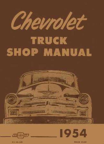 1954 Chevy Truck Shop Service Repair Manual Engine Drivetrain Electrical
