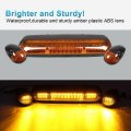 Partsam 3pcs Amber Led Cab Roof Marker Light Top Running Lights W Wiring Compatible With Silverado Sierra 1500 1500hd 2500
