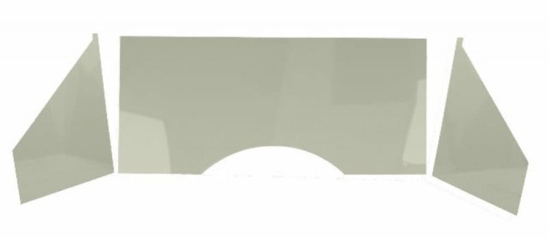 Polished Stainless Steel 3 Piece Smooth Firewall Kit For Vw Type 1 Beetle Bug And Dune Buggies Model 62-3030-0
