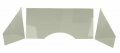 Empi Stainless Steel Polished 3pc Smooth Fire Wall Kit For Bug Buggy 62-3030 