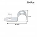 Uxcell 5 8 Emt One Hole Strap Pipe Zinc-plated Steel Reinforced Rib For Fixing On Various Surfaces 20pcs