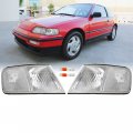 Front Cornering Parking Turn Signal Lamp Set For 1990 1991 Honda Crx Dx Hf Si All Clear Lens Left And Right Side Marker Light 